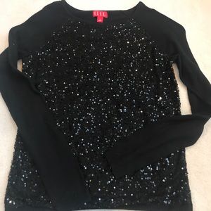 Elle Black long sleeve top